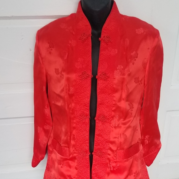100 silk Chines jacket / slacks - Picture 2 of 2
